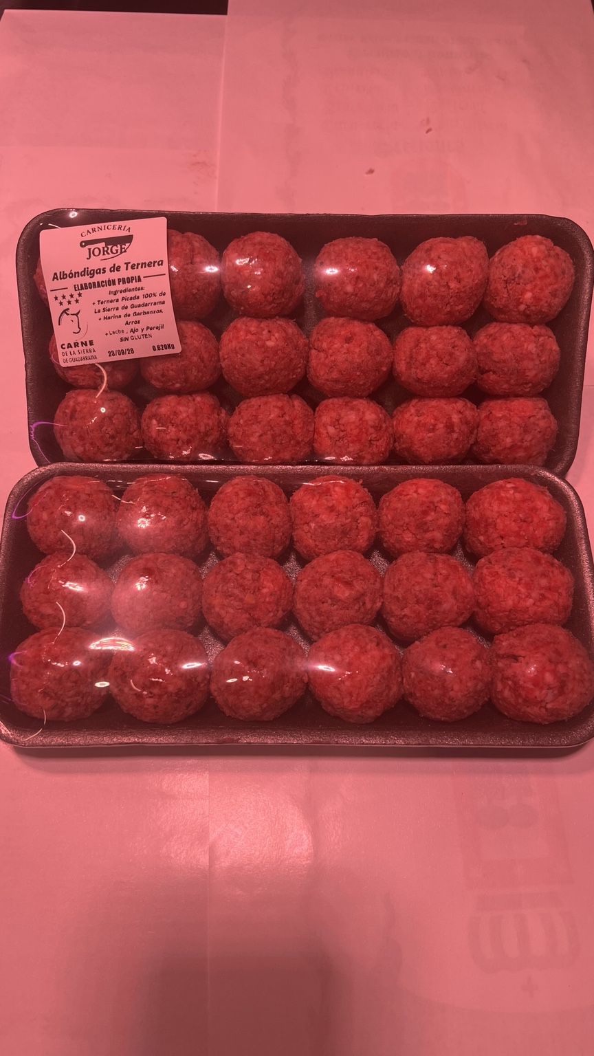 Albóndigas caseras de ternera de Carnicería Jorge